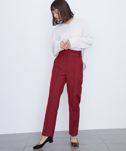 STUDIOUS（ステュディオス）の「【STUDIOUS】サワースキッパーブラウス（シャツ/ブラウス・レディース・オフホワイト/レッド/ブラック・FREE）」の18枚目の写真