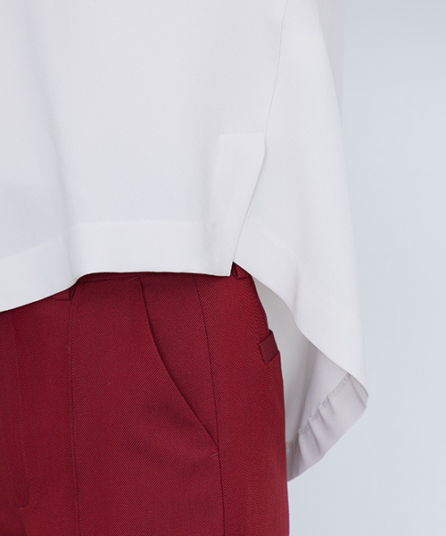 STUDIOUS（ステュディオス）の「【STUDIOUS】サワースキッパーブラウス（シャツ/ブラウス・レディース・オフホワイト/レッド/ブラック・FREE）」の10枚目の写真