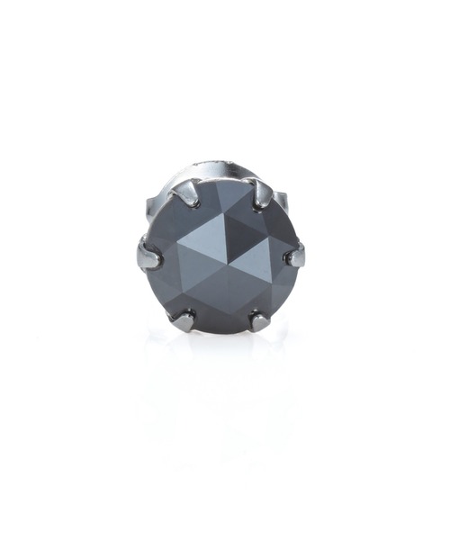 LION HEART(ライオンハート)の「“Petite Modern”ブラックダイヤモンドピアス(Lサイズ/0.5CT)/プラチナ900【LION HEART / ライオンハート】(ピアス(片耳用)・メンズ・プラチナム・FREE)」の6枚目の写真