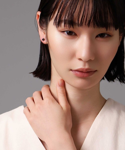 LION HEART(ライオンハート)の「“Petite Modern”ブラックダイヤモンドピアス(Lサイズ/0.5CT)/プラチナ900【LION HEART / ライオンハート】(ピアス(片耳用)・メンズ・プラチナム・FREE)」の21枚目の写真