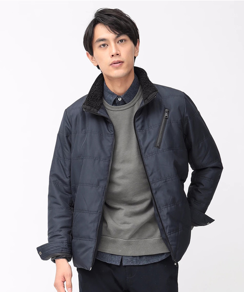 koe（コエ）の「メンズ中綿Zipブルゾン（ブルゾン・メンズ・ブラック/ネイビー/カーキ・L/LL/M）」の3枚目の写真