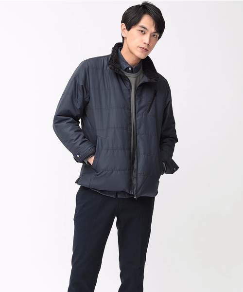 koe（コエ）の「メンズ中綿Zipブルゾン（ブルゾン・メンズ・ブラック/ネイビー/カーキ・L/LL/M）」の11枚目の写真