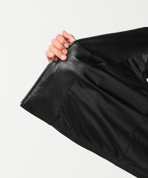 STUDIOUS（ステュディオス）の「【STUDIOUS】ラムレザージップブルゾン（ライダースジャケット・メンズ・ブラック・2/1/3）」の9枚目の写真