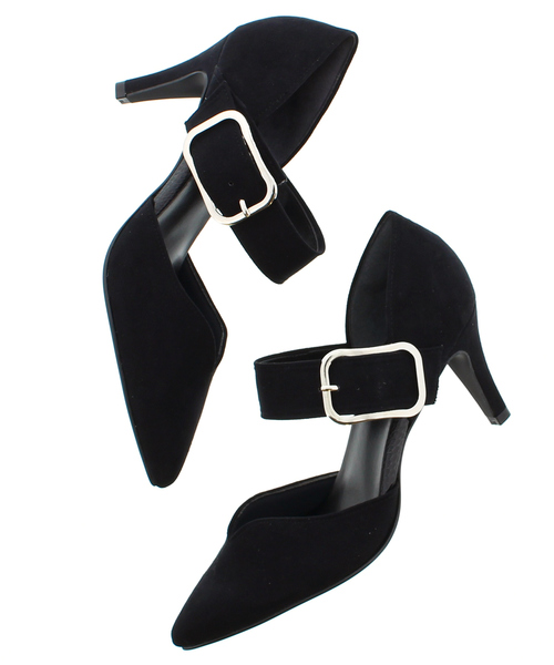 SON CHIC TOKYO(ソンシックトウキョウ)の「太ベルトセパレートパンプス(763-57216)【SON CHIC TOKYO】(パンプス・レディース・ネイビー/ブラック系その他/スモークピンク/ライトグレー・37/35/37.5/36.5/35.5/36)」の2枚目の写真