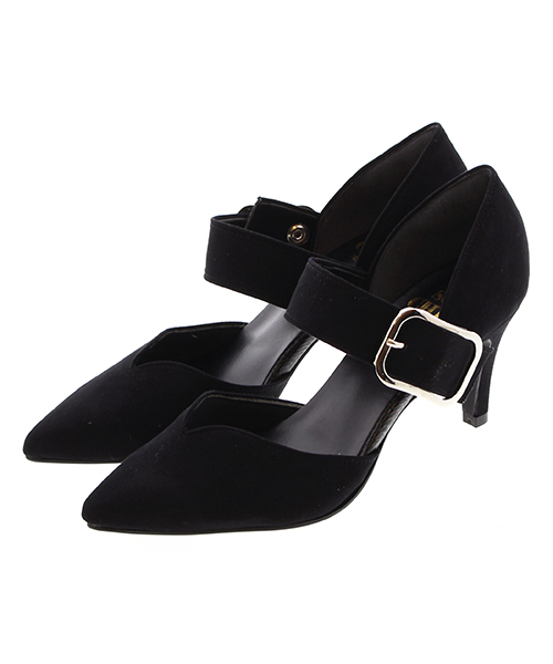 SON CHIC TOKYO(ソンシックトウキョウ)の「太ベルトセパレートパンプス(763-57216)【SON CHIC TOKYO】(パンプス・レディース・ネイビー/ブラック系その他/スモークピンク/ライトグレー・37/35/37.5/36.5/35.5/36)」の5枚目の写真