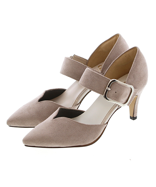 SON CHIC TOKYO(ソンシックトウキョウ)の「太ベルトセパレートパンプス(763-57216)【SON CHIC TOKYO】(パンプス・レディース・ネイビー/ブラック系その他/スモークピンク/ライトグレー・37/35/37.5/36.5/35.5/36)」の6枚目の写真