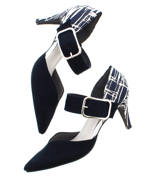 SON CHIC TOKYO(ソンシックトウキョウ)の「太ベルトセパレートパンプス(763-57216)【SON CHIC TOKYO】(パンプス・レディース・ネイビー/ブラック系その他/スモークピンク/ライトグレー・37/35/37.5/36.5/35.5/36)」の7枚目の写真