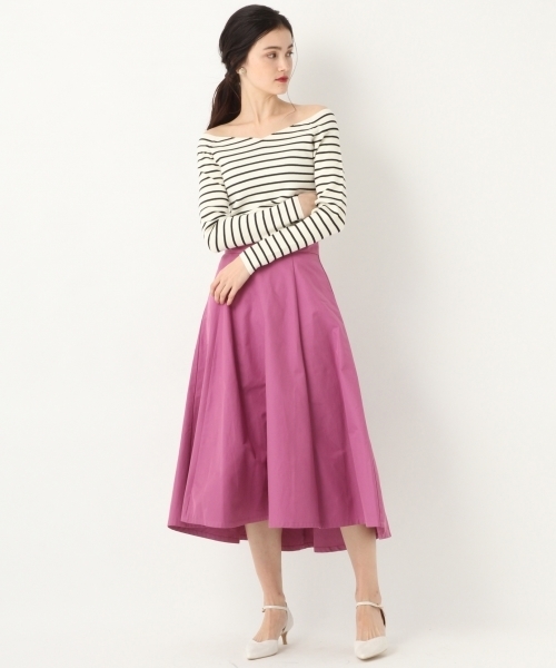 A part by（アパートバイ）の「【洗濯機で洗える/前後2WAY】12GVPハートネック２WAY/LS　782764（ニット/セーター・レディース・ブラック/パープル/グレー/グリーン/ホワイト系その他・LARGE/MEDIUM）」の10枚目の写真