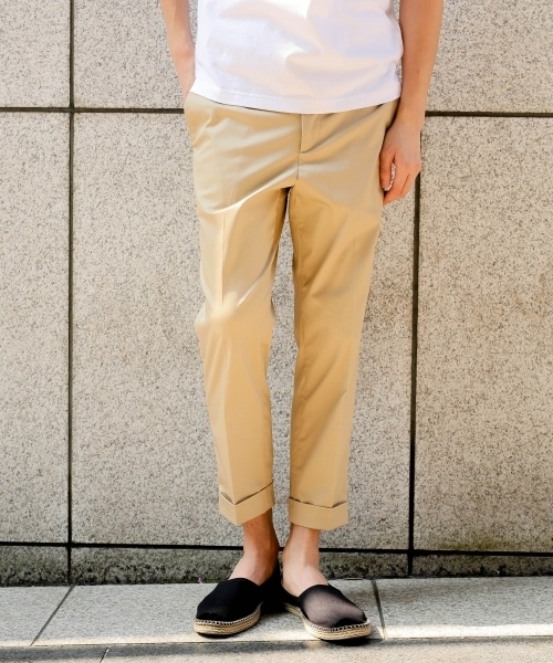 GLOBAL WORK（グローバルワーク）の「ストレッチスリムアンクルチノ/781366（その他パンツ・メンズ・グレー/グリーン/ダークブルー/ネイビー/ベージュ/ブラック/スカイブルー・MEDIUM/SMALL/X-LARGE/LARGE）」の4枚目の写真