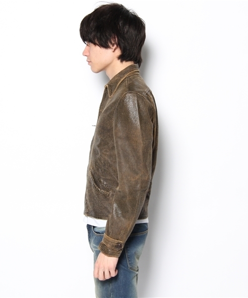 Paper chest 本革 レザージャケット ライダース y2k hiphop