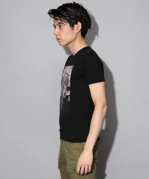 HYSTERIC GLAMOUR（ヒステリックグラマー）の「DAM/NIAGARA 1974 pt T-SH（Tシャツ/カットソー・メンズ・ホワイト/グリーン/ブラック・SMALL/MEDIUM/LARGE）」の10枚目の写真