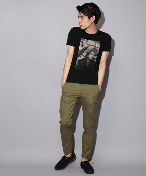 HYSTERIC GLAMOUR（ヒステリックグラマー）の「DAM/NIAGARA 1974 pt T-SH（Tシャツ/カットソー・メンズ・ホワイト/グリーン/ブラック・SMALL/MEDIUM/LARGE）」の12枚目の写真