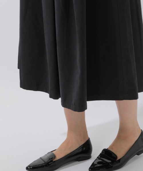 laboratory work（ラボラトリーワーク）の「タックフレアースカート（スカート・レディース・カーキ/ネイビー/パープル/マスタード・SMALL/MEDIUM）」の20枚目の写真