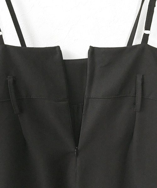 Grandeir(グランディール)の「フロントリボンハイウエストワイドサロペット(サロペット/オーバーオール・レディース・ブラック/ネイビー/グレー/モカ/ブラウン系その他・M/L)」の7枚目の写真