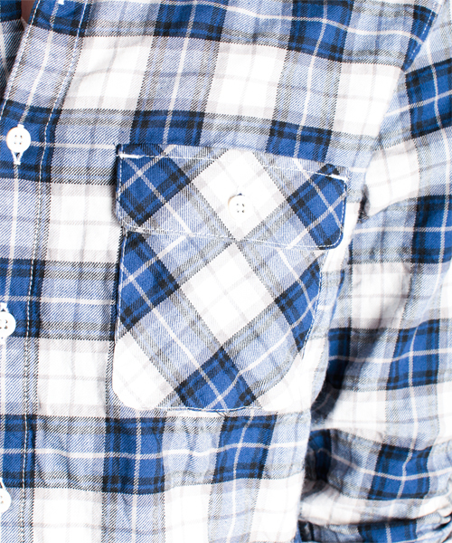 NANO universe（ナノユニバース）の「ツイルマドラススクウェアSH L/S（シャツ/ブラウス・メンズ・ブラック/チャコール/グリーン/ブルー/イエロー/レッド・MEDIUM/LARGE）」の10枚目の写真