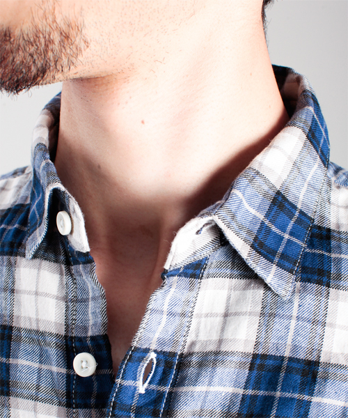 NANO universe（ナノユニバース）の「ツイルマドラススクウェアSH L/S（シャツ/ブラウス・メンズ・ブラック/チャコール/グリーン/ブルー/イエロー/レッド・MEDIUM/LARGE）」の11枚目の写真