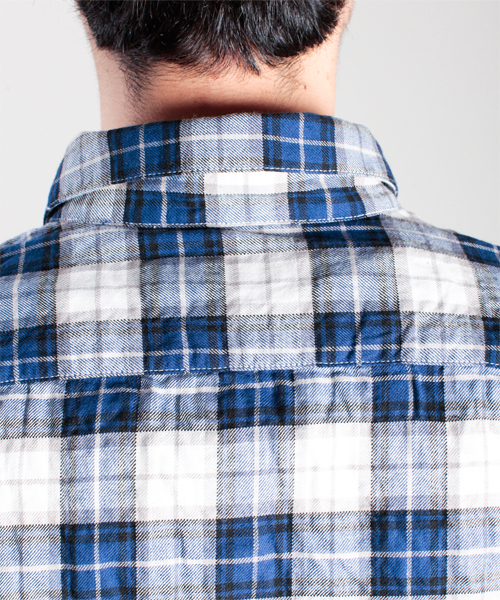 NANO universe（ナノユニバース）の「ツイルマドラススクウェアSH L/S（シャツ/ブラウス・メンズ・ブラック/チャコール/グリーン/ブルー/イエロー/レッド・MEDIUM/LARGE）」の14枚目の写真