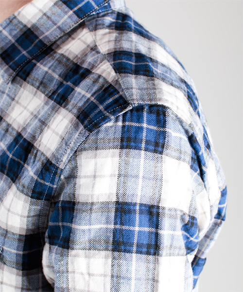 NANO universe（ナノユニバース）の「ツイルマドラススクウェアSH L/S（シャツ/ブラウス・メンズ・ブラック/チャコール/グリーン/ブルー/イエロー/レッド・MEDIUM/LARGE）」の15枚目の写真