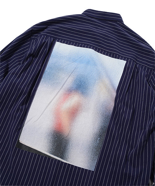 Name.（ネーム）の「【Name.×Kisshmaru】 Shimamura PIN STRIPE SH（シャツ/ブラウス・メンズ・ホワイト/ネイビー・1/0）」の10枚目の写真