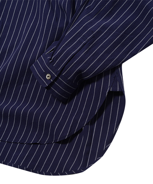 Name.（ネーム）の「【Name.×Kisshmaru】 Shimamura PIN STRIPE SH（シャツ/ブラウス・メンズ・ホワイト/ネイビー・1/0）」の11枚目の写真