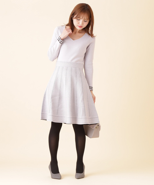 Proportion Body Dressing プロポーションボディドレッシング の ジャガードバイカラーワンピース ワンピース Wear