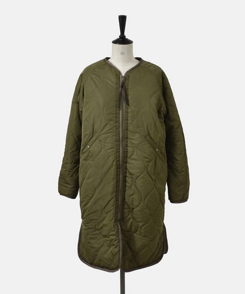 kha:ki(カーキ)の「「KHA:KI / カーキ」キルティング×ボアリバーシブルジャケット ロング(ダウンジャケット/コート・レディース・カーキ/モカ・1/2)」の18枚目の写真
