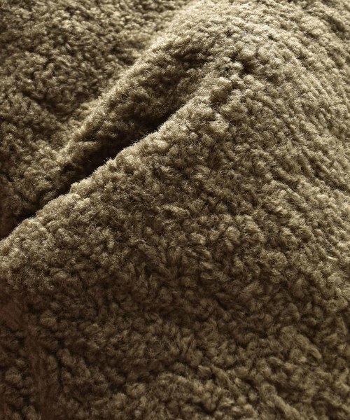 kha:ki(カーキ)の「「KHA:KI / カーキ」キルティング×ボアリバーシブルジャケット ロング(ダウンジャケット/コート・レディース・カーキ/モカ・1/2)」の8枚目の写真