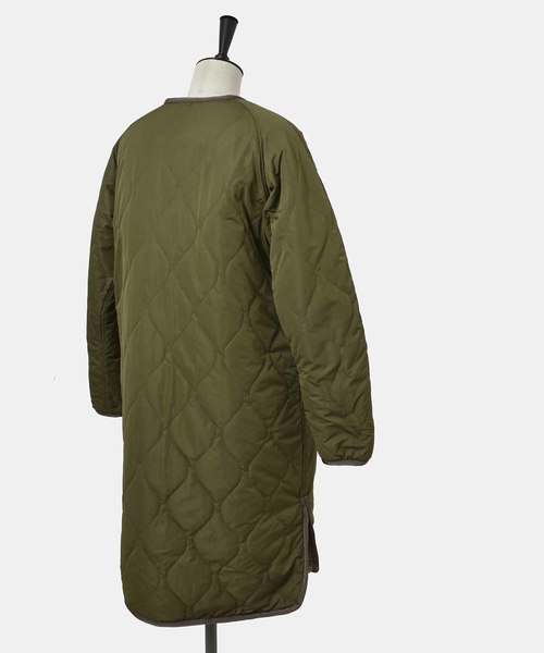 kha:ki(カーキ)の「「KHA:KI / カーキ」キルティング×ボアリバーシブルジャケット ロング(ダウンジャケット/コート・レディース・カーキ/モカ・1/2)」の12枚目の写真