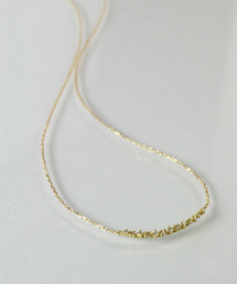 anq.（アンク）の「「anq.」K18・ダイヤモンドアーチネックレス