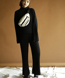 VENCEEXCHANGE | 太リブハイネックトップス(ニット/セーター)