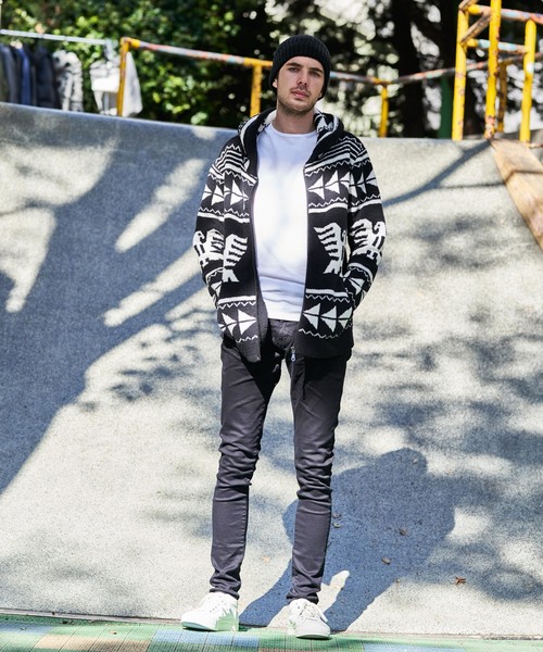 JACKROSE（ジャックローズ）の「モールニットイーグルZIPパーカー