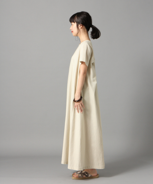 LOWRYS FARM（ローリーズファーム）の「ウシロネジリＡラインワンピース　831681（ワンピース・レディース・ブラック/パープル/ブラウン/グリーン/アイボリー/ブラウン系その他/ベージュ・FREE）」の10枚目の写真