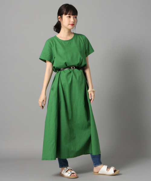 LOWRYS FARM（ローリーズファーム）の「ウシロネジリＡラインワンピース　831681（ワンピース・レディース・ブラック/パープル/ブラウン/グリーン/アイボリー/ブラウン系その他/ベージュ・FREE）」の20枚目の写真