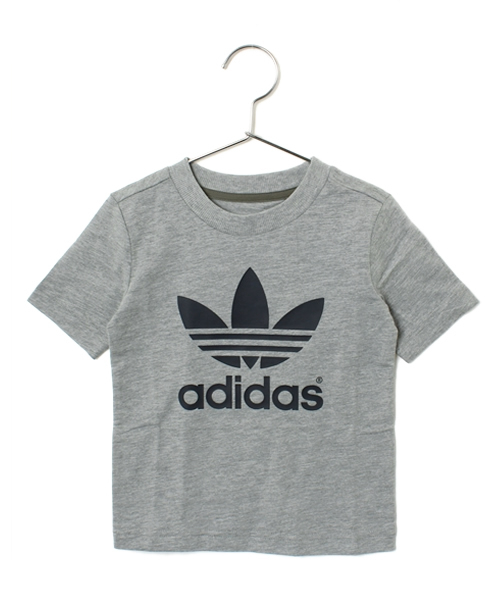 adidas Originals（アディダスオリジナルス）の「ベビー キッズ アディダス オリジナルス トレフォイル Tシャツ adidas Originals J TREFOIL TEE（Tシャツ/カットソー・キッズ・グレー/ブルー・4T/6T/5T）」の2枚目の写真
