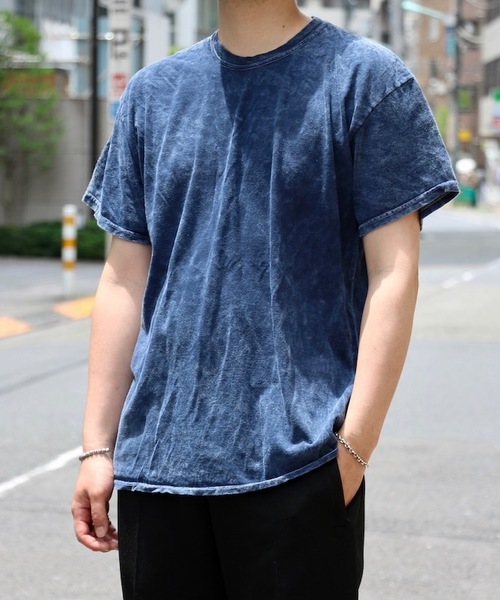 GILDAN(ギルダン)の「【WEB限定】GILDAN/ギルダン COLORTONE MINERAL WASH TEE(Tシャツ/カットソー)」|ネイビー