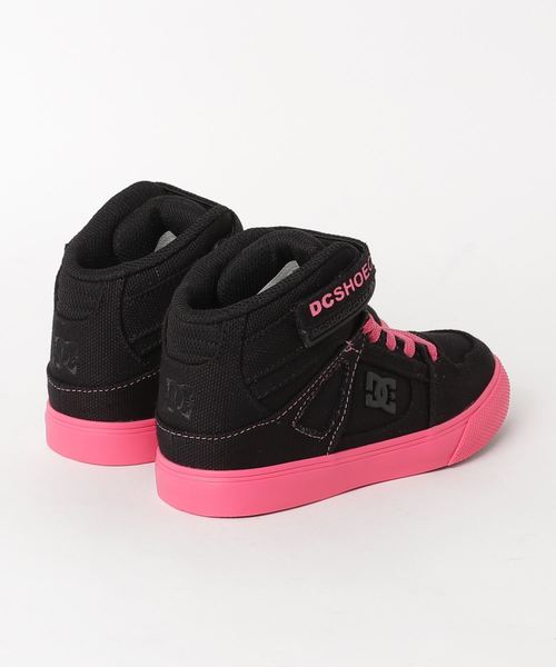 DC ハイカットスニーカー ブラック/ピンク Women's DC Cure High-Top Shoes - DC Shoes