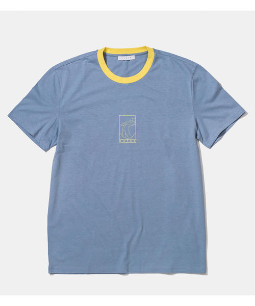 FUTUR(フューチャー)の「<FUTUR × monkay time> 01 RINGER TEE/Tシャツ(Tシャツ/カットソー・メンズ・イエロー/ライトブルー・LARGE/X-LARGE/MEDIUM/SMALL)」の8枚目の写真
