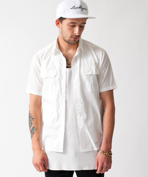 MONKEY TIME | MT∴ ブロード サイドジップ ユーティリティーシャツ◆(シャツ/ブラウス)