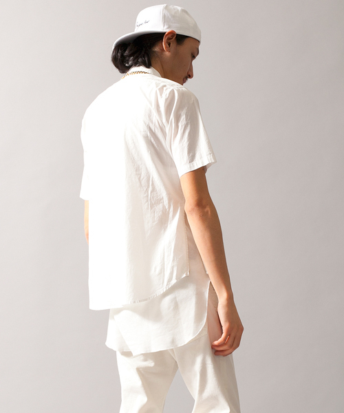 MONKEY TIME（モンキータイム）の「MT∴ ブロード サイドジップ ユーティリティーシャツ◆（シャツ/ブラウス・メンズ・オフホワイト/オリーブ・LARGE/SMALL/X-LARGE/MEDIUM）」の10枚目の写真