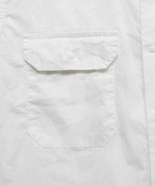 MONKEY TIME（モンキータイム）の「MT∴ ブロード サイドジップ ユーティリティーシャツ◆（シャツ/ブラウス・メンズ・オフホワイト/オリーブ・LARGE/SMALL/X-LARGE/MEDIUM）」の5枚目の写真