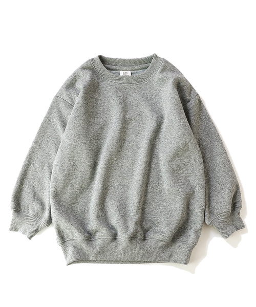 devirock（デビロック）の「裏シャギービッグシルエットトレーナー（スウェット・キッズ・ブラック/ダークグリーン/モカ/ラベンダー/杢グレー/ブルー系その他/パープル系その他/ダークベージュ・110cm/100cm/120cm/130cm/140cm/150cm/160cm）」の21枚目の写真