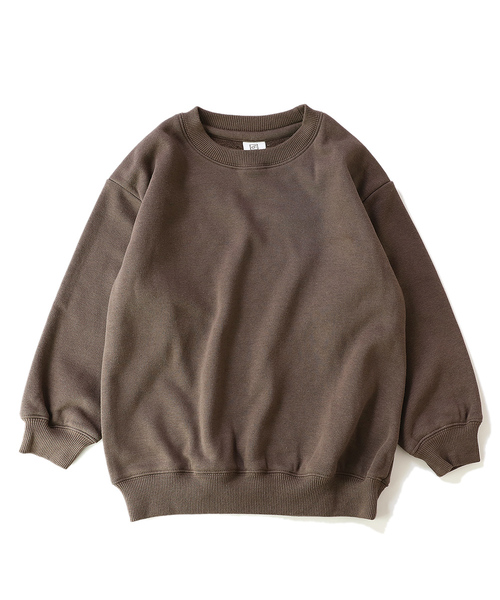 devirock（デビロック）の「裏シャギービッグシルエットトレーナー（スウェット・キッズ・ブラック/ダークグリーン/モカ/ラベンダー/杢グレー/ブルー系その他/パープル系その他/ダークベージュ・110cm/100cm/120cm/130cm/140cm/150cm/160cm）」の20枚目の写真