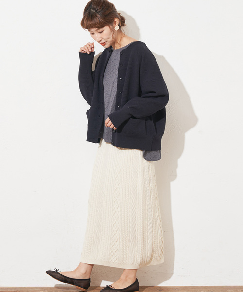 PUAL CE CIN(ピュアルセシン)の「小花プリントプルオーバー(Tシャツ/カットソー・レディース・モカ/グレー/ネイビー/ブラウン・FREE)」の18枚目の写真