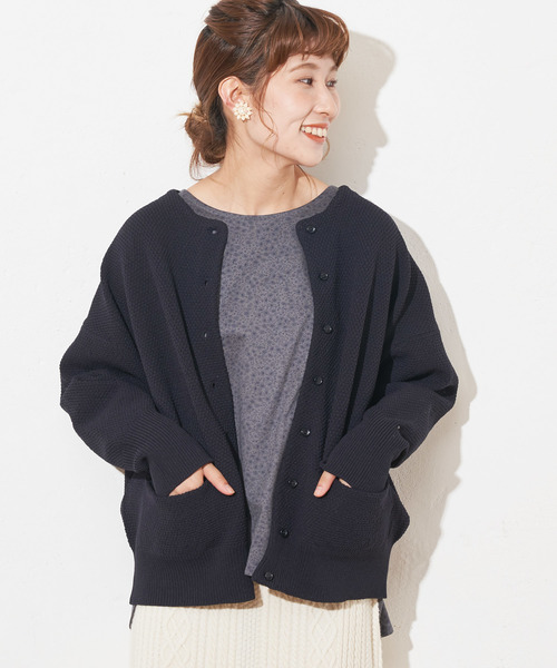 PUAL CE CIN(ピュアルセシン)の「小花プリントプルオーバー(Tシャツ/カットソー・レディース・モカ/グレー/ネイビー/ブラウン・FREE)」の19枚目の写真