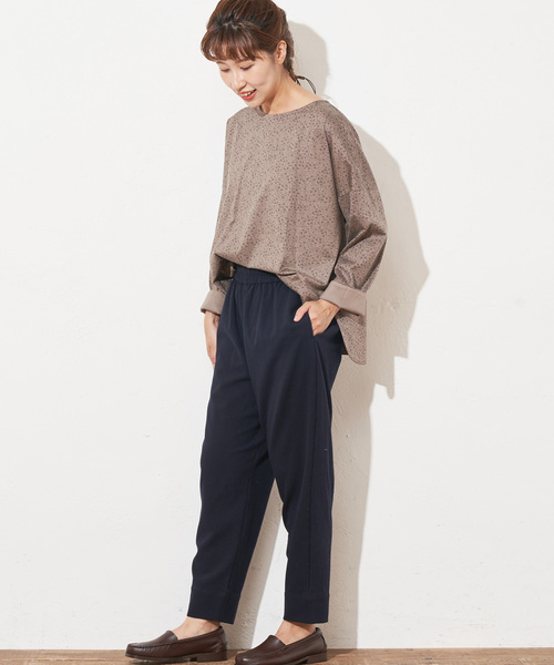 PUAL CE CIN(ピュアルセシン)の「小花プリントプルオーバー(Tシャツ/カットソー・レディース・モカ/グレー/ネイビー/ブラウン・FREE)」の20枚目の写真