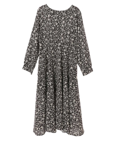fifth（フィフス）の「レトロフラワーワンピース（ワンピース・レディース・ブラック/アイボリー・MEDIUM）」の6枚目の写真