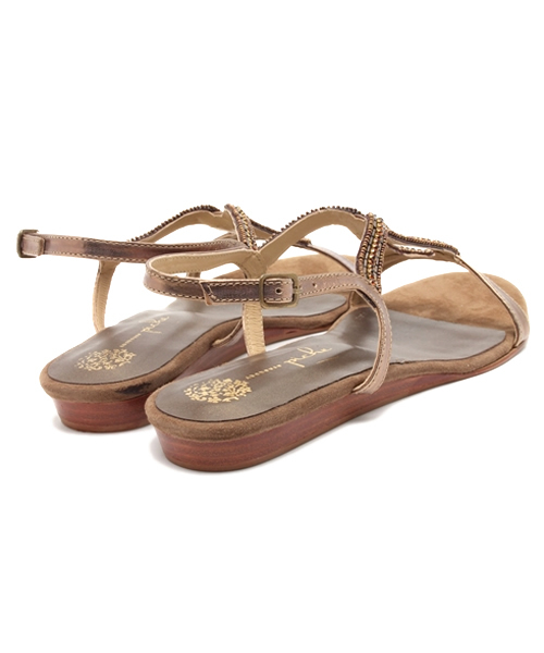 PICHE ABAHOUSE(ピシェ アバハウス)の「ビーズウェッジサンダル(サンダル・レディース・ブロンズ/その他/ゴールド・SMALL/LARGE/MEDIUM)」の7枚目の写真