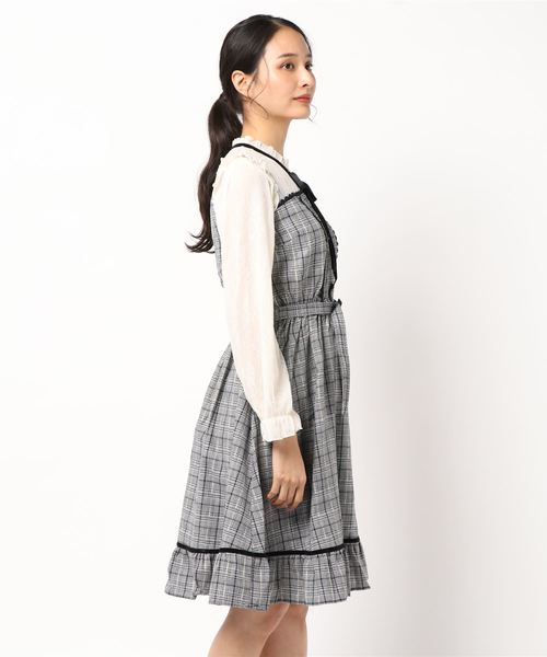 axes femme（アクシーズファム）の「ビスチェ切替ワンピ（ワンピース・レディース・ブラック/ブラウン/ワイン・MEDIUM）」の4枚目の写真