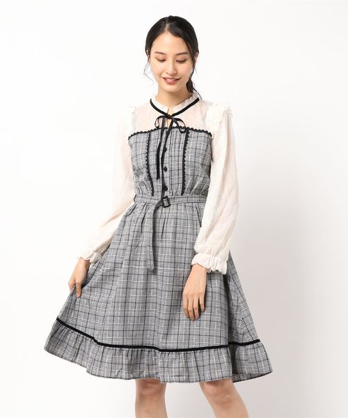 axes femme（アクシーズファム）の「ビスチェ切替ワンピ（ワンピース・レディース・ブラック/ブラウン/ワイン・MEDIUM）」の7枚目の写真