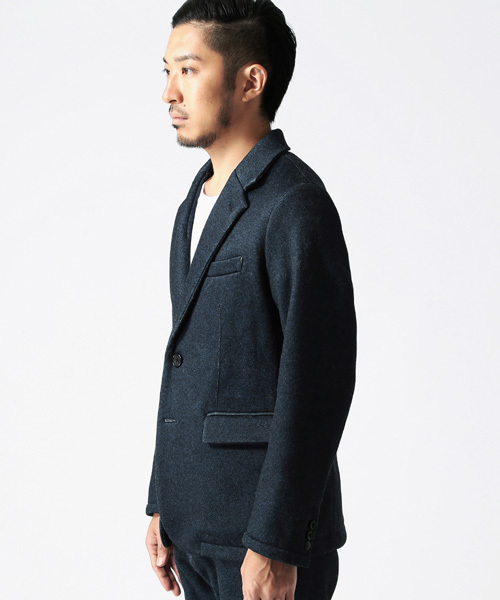BEAMS(ビームス)の「◎BEAMS / フリース 転写プリント ジャケット(テーラードジャケット・メンズ・ネイビー/グレー・LARGE/SMALL/MEDIUM/X-LARGE)」の4枚目の写真